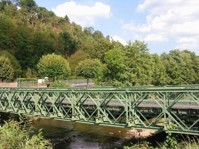 China Puente de braguero galvanizado puente colgante de acero de Bailey de la ingeniería militar en venta