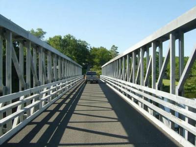 China 100 Meters Large Span Delta Frame Bridge Q345B Steel With Hot Dip Galvanized for sale