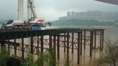 China Puente temporal de la construcción de la estructura de acero del braguero con reciclable sobre la plataforma del mar en venta