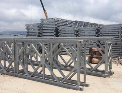 China Q345B prefabricados escogen el puente del carril, puente de acero galvanizado de la inmersión caliente en venta