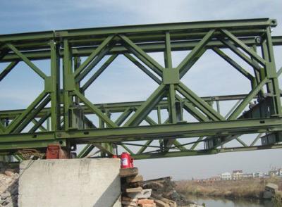 China El puente de Bailey temporal de la construcción, flexibilidad galvanizó el puente de acero en venta