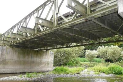 China Puente portátil militar superficial pintado de acero del puente peatonal de la asamblea fácil del palmo grande en venta