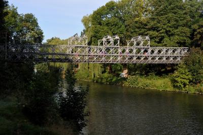 China Fast Launching Temporary Modular Bridge , 45 Meters Span Prefabricated Steel Bridges for sale