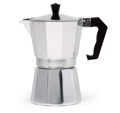 China Italian Mocha Pot Maker Espresso Coffee Maker Coffee Moka Stocked Aluminum Coffee Maker for sale