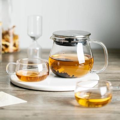 China Mini Tea Pot Glass Tea Set Viable Tea Kettle with Infuser for sale