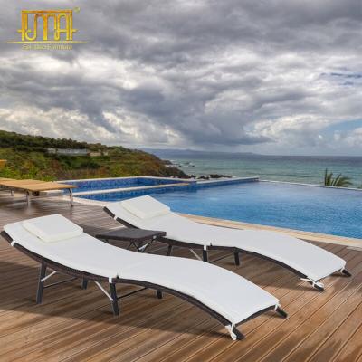 China Modern Contemporary Outdoor Furniture Folding Chaise Lounge Beach Sun Sofa for sale