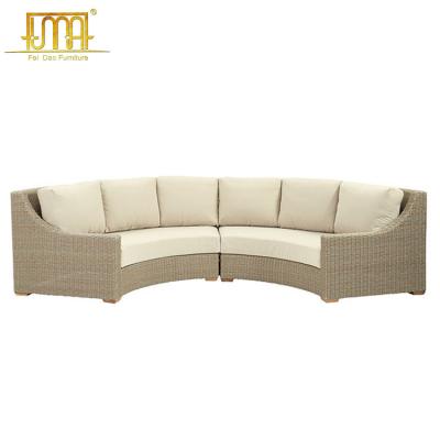 China Modern Custom Sectional Outdoor Rattan Sofa Garden Wicker Sofa Set Furniture for sale