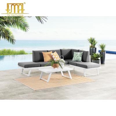 China Garden Furniture Modern Sofa Set Aluminum Outdoor Lounge Set Modern for sale