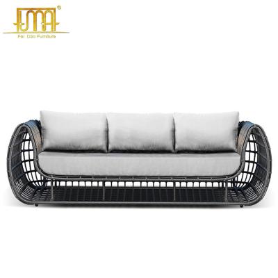 China Modern All Weather Patio Garden Set Weaving 4 Pc Rope Sofa Set for sale