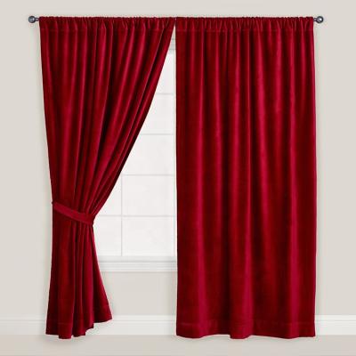 China Blackout Decoration Polyester Blackout Modern Home Curtains For Living Room Bedroom for sale