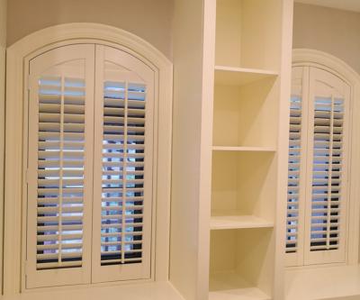 China Interior Blackout Factory Supply Basswood Plantation Door Shutters Bi-Fold Shutters for sale