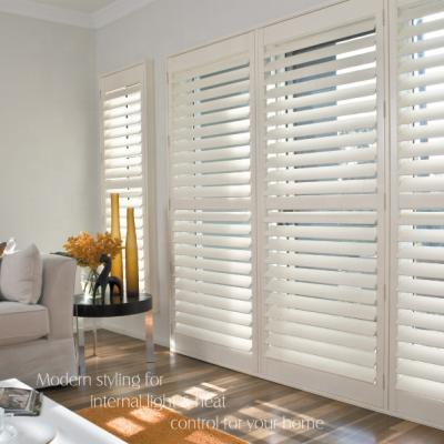 China European Modern Design Style Plantation Door Movable Window Awning Wooden Shutters for sale