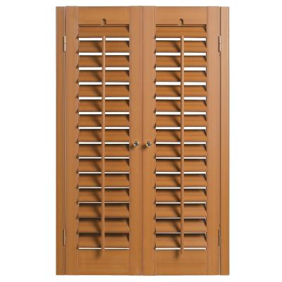 China European Standard Modern Durable Classic Family Decorative Adjustable Sliding Wooden Shutters for sale