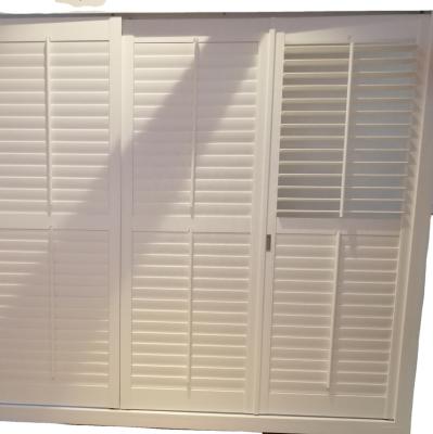 China Australia Traditional Plantation Shutter PVC Shutter Wooden Doors Shutter for sale