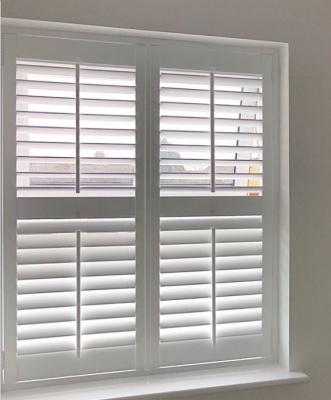 China European Standard Modern Luxury Homeland Security Jalousie Plantation Window Wooden Shutters for sale