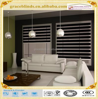 China Pure Venetian Zebra Blinds Day Night Zebra Roller Shades for sale