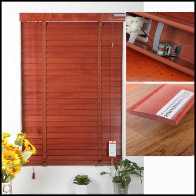 China 50mm Wooden Venetian Slats Basswood Window Shade for sale