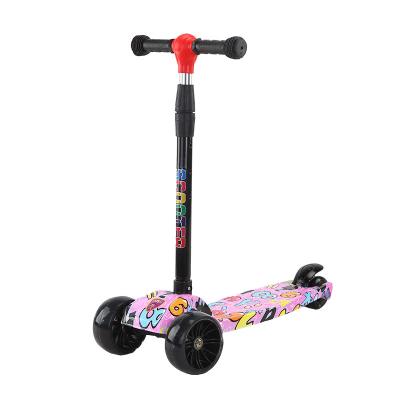 China 2022 High Safety Plastic Kids Kick Scooter Factory Direct Sale Kids Electric Scooter With New Street Art Inspired Look for sale