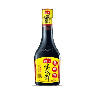 China Liquid Food Seasoning MINI dark soy sauce premium Haday soy sauce chinese seasoning dark soy sauce 380ML for sale