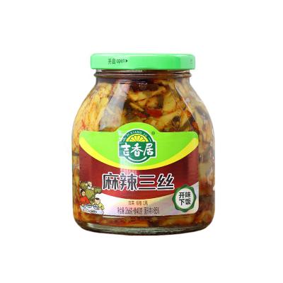 China Turnip Factory Wholesale Jixiangju Spicy Sansi 266G  Mustard  Brand pickle for sale