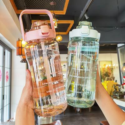 China Custom Eco Friendly 2.2l Big Boa Freestanding Plastic Gallon Water Jug Viable Sports Water Bottles For Drinks for sale