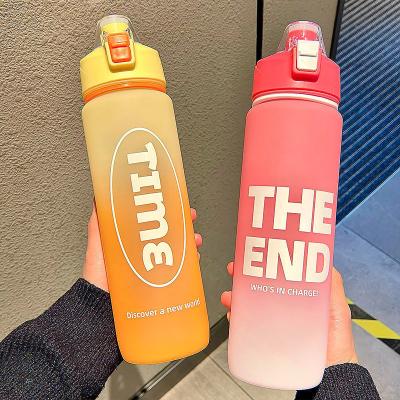 China Wholesale Customized Viable Outdoor 1000ml 1L Bpa Free Reusable Sports Drinking Plastic Water Bottle With Custom Logo for sale