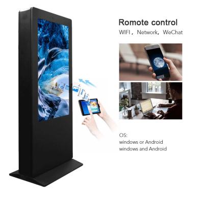 China Floor Stand Network Wifi Lcd Advertising Display , Outdoor Digital Kiosk Kiosk Screen for sale