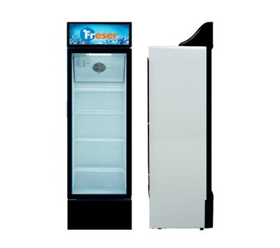 China Commercial Vertical Absorption 328L Showcase Refrigerator With Adjustable Shelves for sale