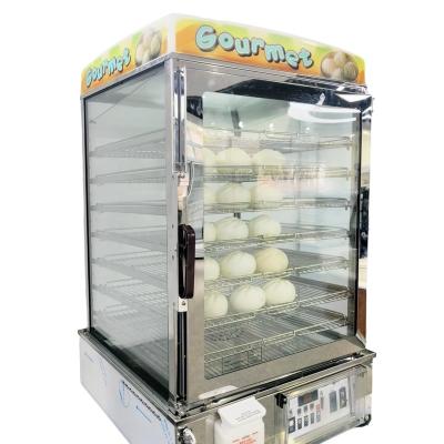 China Outdoor Food Display Case SME-7IP-G01 Touch Screen Buns Food Steamer Dumpling Steamer Hotter for sale