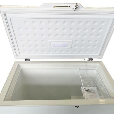 China Defrost Super Chest Freezer 400L Single Function Folding Single Door Deep Freezer With Outside Condenser for sale