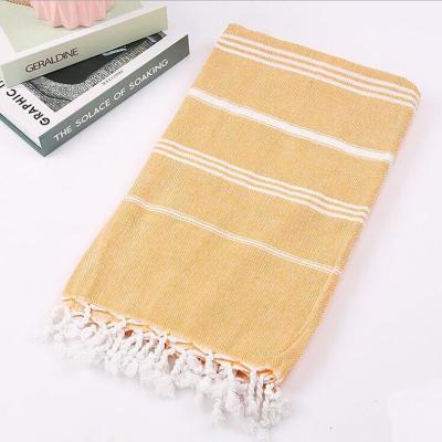 China Spotrs Australia Wholesale Brand Luxury 100% Cotton Striped With Logo Kids Beach Towel Custom for sale