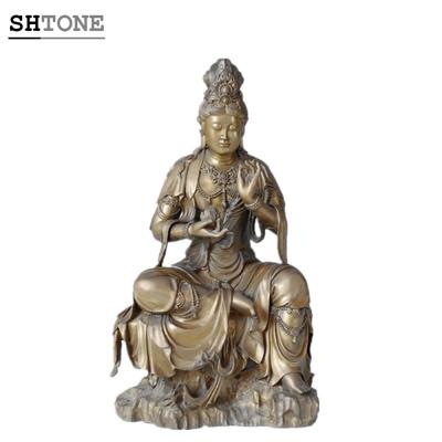 China Europe SHTONE Buddha statue TPFX-009 Guanyin carving large religious figurine home decor for sale