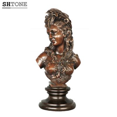 China Europe SHTONE Bust Bronze Statues TPE-793 Sculptures Naked Lady Sculpture Modern Home Decor for sale