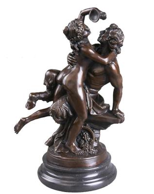 China Figure Dionysus TPY-023 Art Collection Bronze Statue Europe Myth Sculpture SHTONE for sale