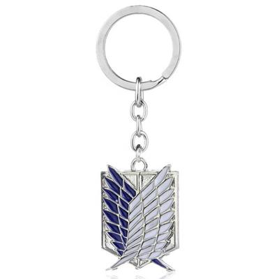 China Shtone Souvenir/Fashion Item Promotional Gifts New Opens Anime Zinc Alloy Attack On Titan Key Chain Metal Souvenir Keychain Gifts for sale