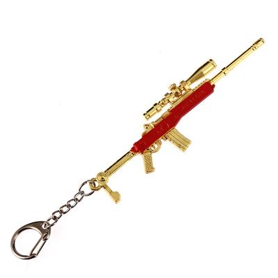 China Shtone PUBG Promotional High Quality Game Gift Souvenir Item/Gifts MINI Gun Metal Keychain Wholesale for sale