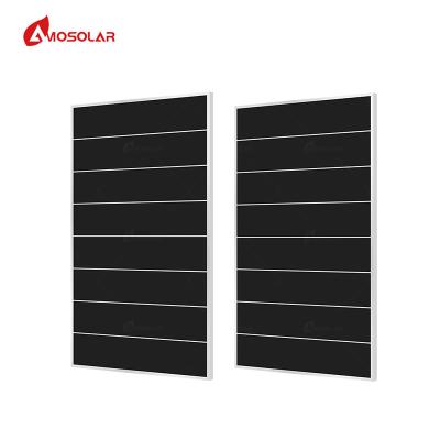 China Anodisierte Aluminiumlegierungsrahmen 410W Schindelfeldsolarkollektoren PV-Modul für Solardachkollektoren zu verkaufen