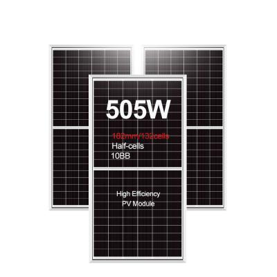 China Grade A Solar Cell Amosolar Mono 490w 500w 505w Solar Power Panel for Solar Energy System for sale