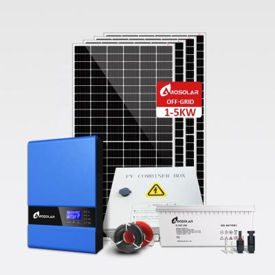 China 5 kW Off Grid Power System voor thuis verbinden met batterij Beste zonnepaneel 5 kW Complete Kit Te koop