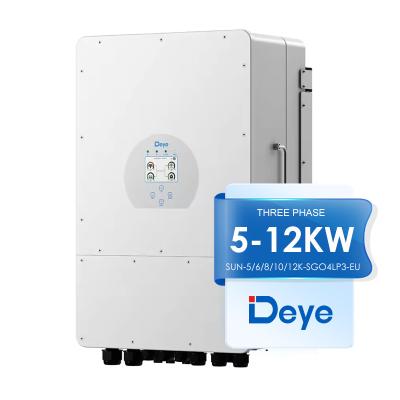 China Deye 5kw 6kw 8kw 10kw 12kw EU Version Three Phase Low Voltage Inverter for EU Market for sale