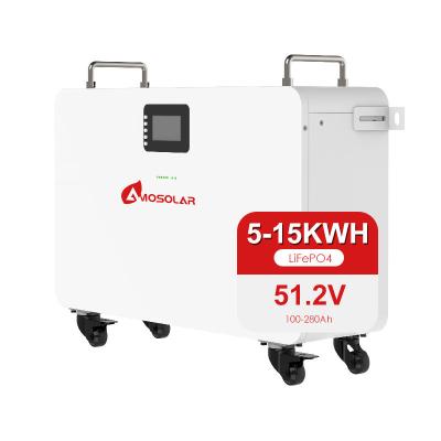 China 10kwh 5kwh 15kwh 48V 51.2V 100Ah 200Ah Lfp Batería de litio para almacenamiento de energía solar en venta