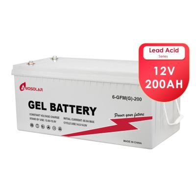 China 12V 24V 48V 100Ah 200Ah 300Ah GEL Batería de plomo ácido para energía solar fotovoltaica e inversor en venta