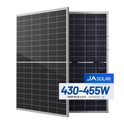 China Mono Solar Panel 430W 435W 440W 445W 450W 455W Half-Cut All Black PV Module N-type for sale