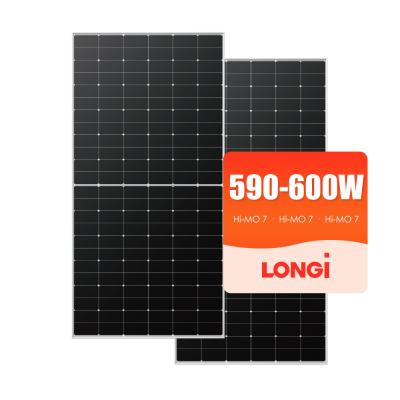 China Longi 585W 570W painel solar gerador de energia todos os painéis pretos para sistema de energia solar à venda