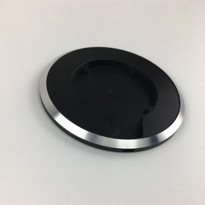 China China CNC Machined Customized Metal Base for Wireless Charger in Aluminum Brass Polished and Anodized for sale