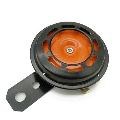 China 12V Echo Borad Motorcycle Parts Horn Louds Speakers Waterproof Aluminum Copper Orange Horn For Motorcycle Black Car Horn Black Cover for sale