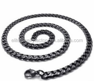 China Black Stainless Steel New Chain Design For Men's Necklace Restrictor Chain for sale