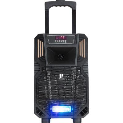 China 8 inch outdoor portable square mall promotion entertainment speaker with light for sale LDH wireless hometheater pro sound system for sale