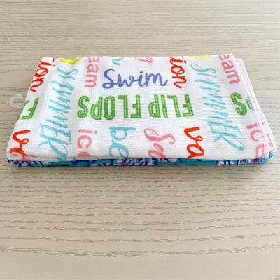 China Disposable Stripe Dish Kitchen Cloth Car Towel Tea Towels/Promotional Wash Cleaning Kitchen Towel In Stock for sale