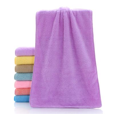 China Factory Directly Sale Microfiber QUICK DRY Bath Towel With Strong Water Absorbent Coral Fleece Bathing Towel for sale